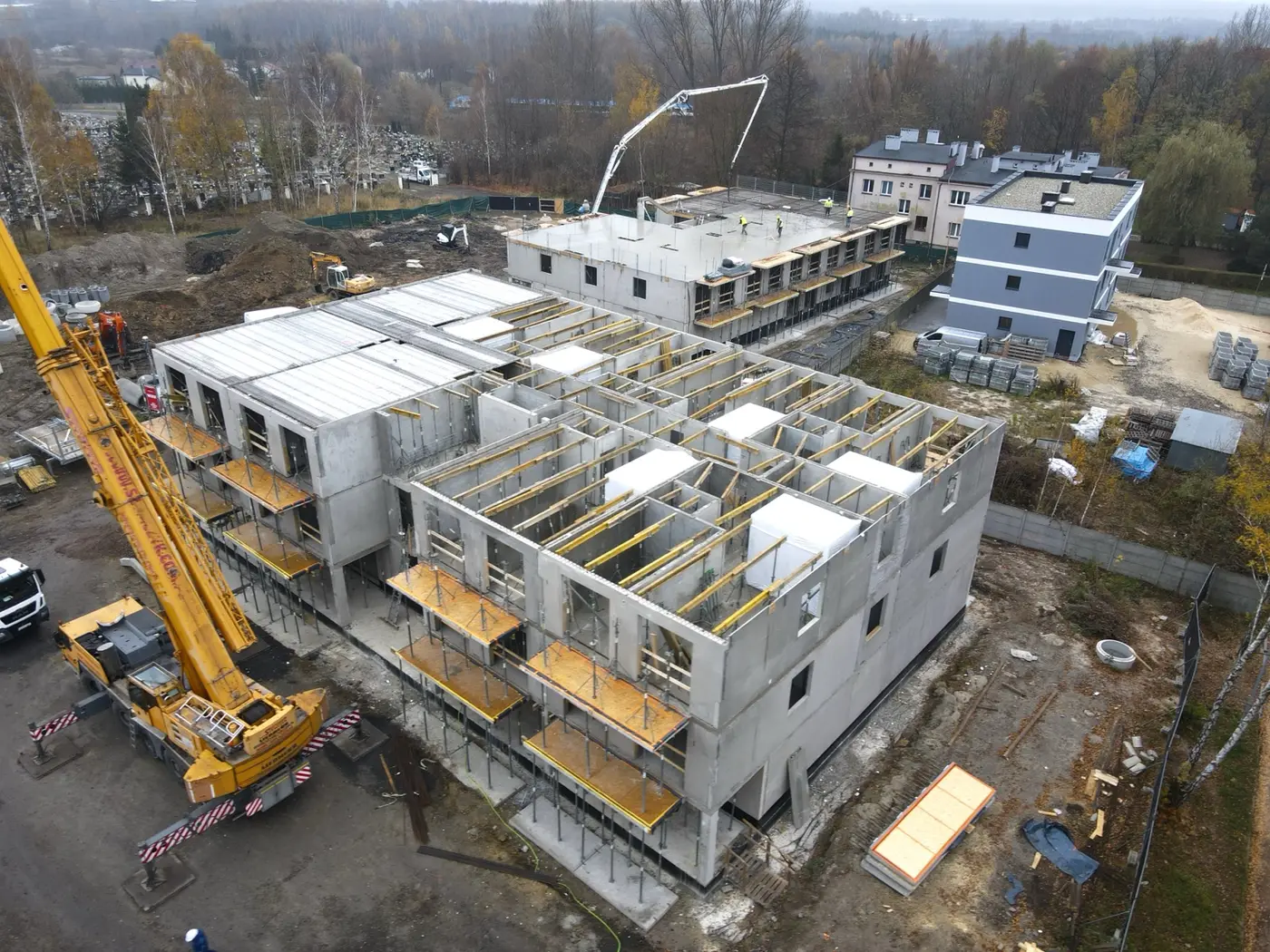 Montaż budynków wielorodzinnych w Sosnowcu